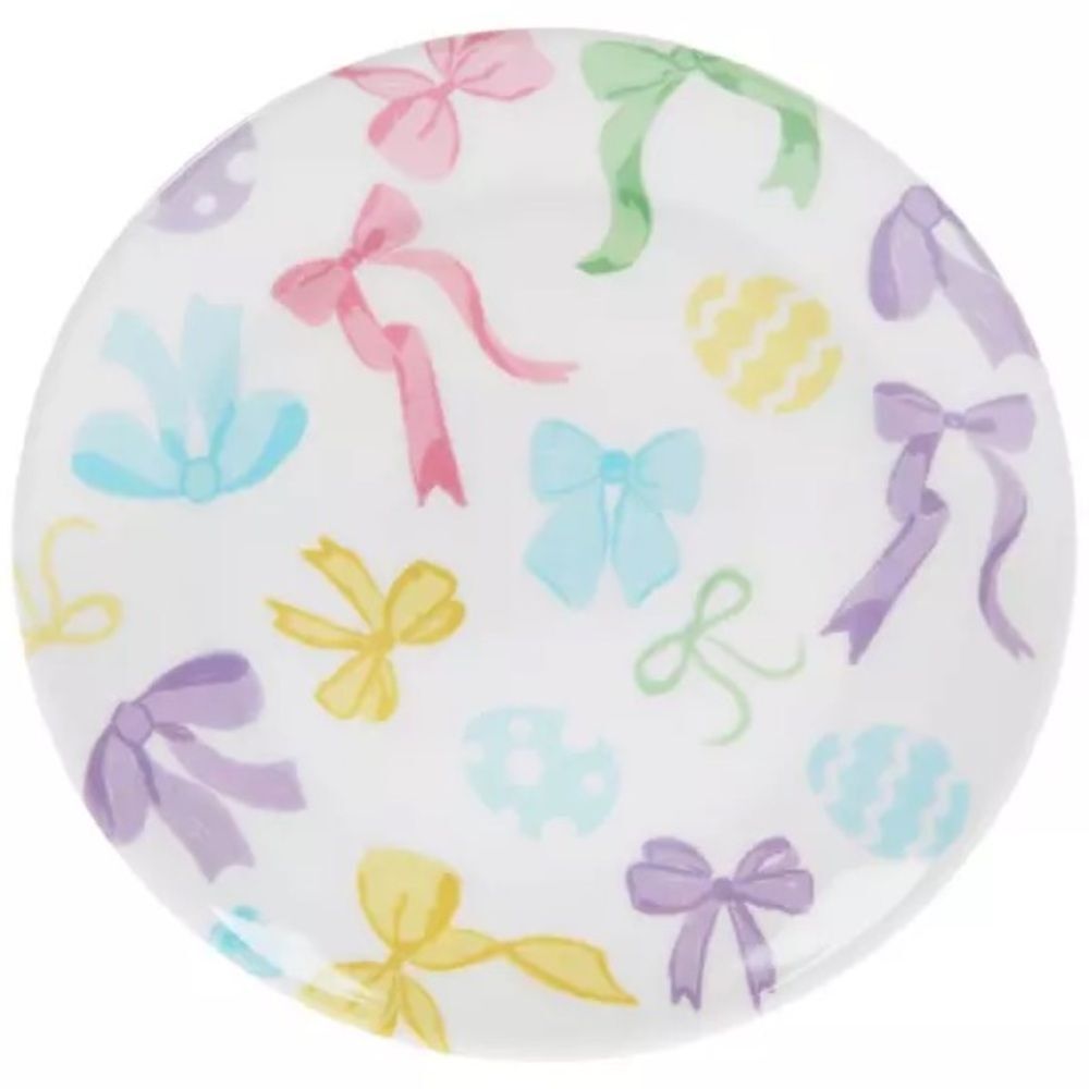 Colorful Bow Patterned Plate - Picture 1 of 4